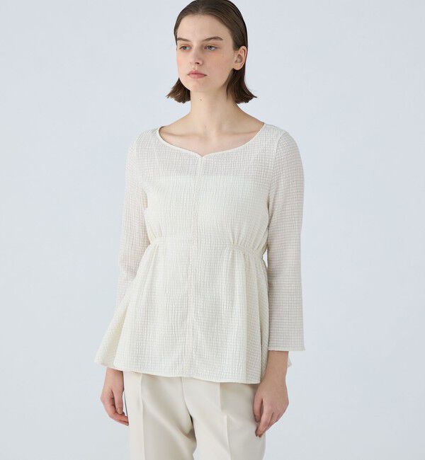 Ballsey「モザイクジャージー ウエストギャザープルオーバー」|Tシャツ・カットソー|