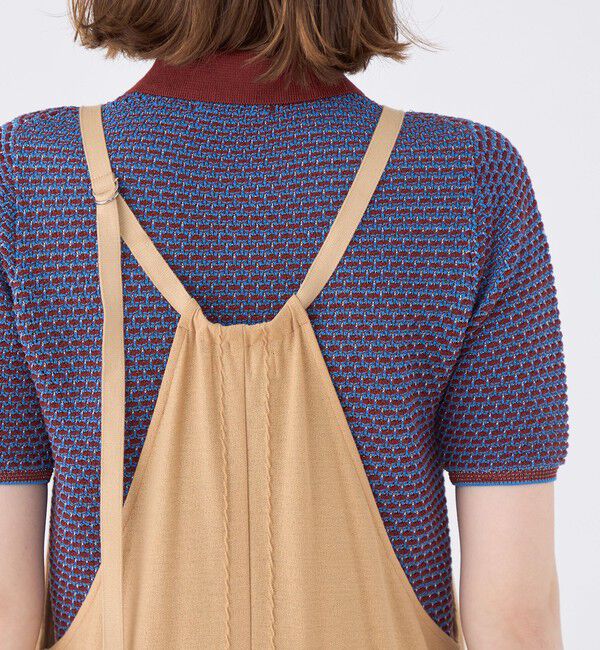 MACPHEE「コットンジョーゼット ギャザーオールインワン」|オールインワン|