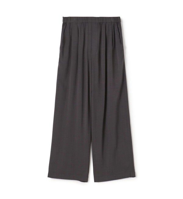 GALERIE VIE「ウォッシャブルレーヨン イージーパンツ」|その他|17 チャコールグレー