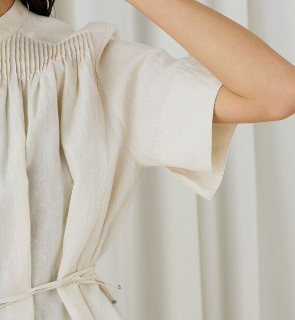 DES PRES「スパークリネン アシンメトリーヘムブラウス」|シャツ・ブラウス|