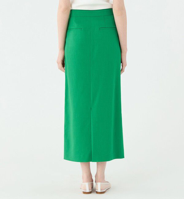 Ballsey「トリアセテートリネンストレッチ タイトロングスカート」|タイト|