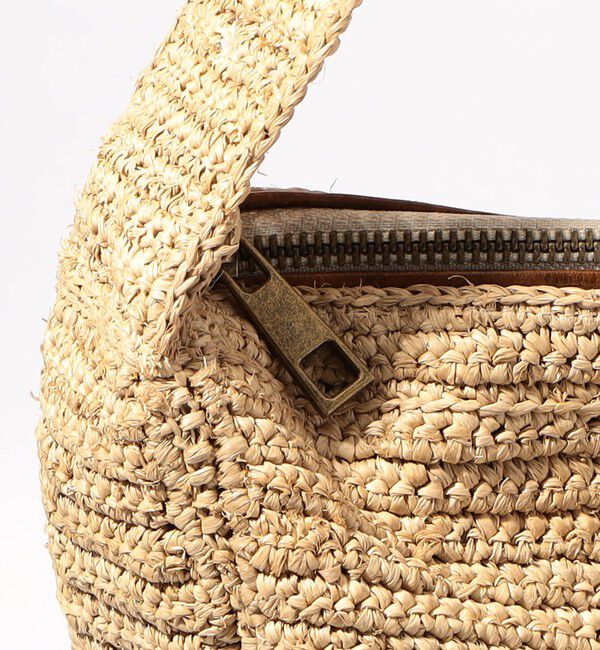 TOMORROWLAND GOODS「IBELIV TAMANA ラフィア クロワッサン ショルダーバッグ 」|その他|