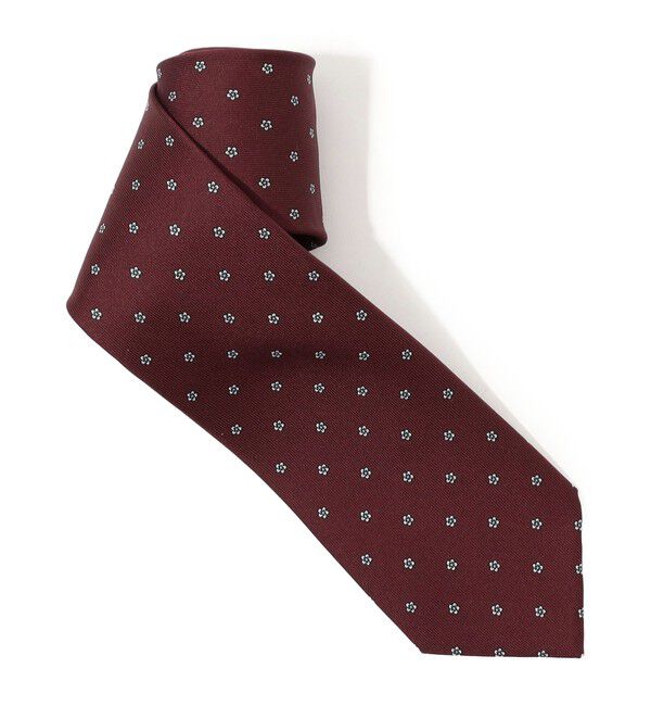 TOMORROWLAND GOODS「STEFANO BIGI シルクプリント 小紋柄ネクタイ」|ネクタイ・蝶ネクタイ|38 ダークレッド系