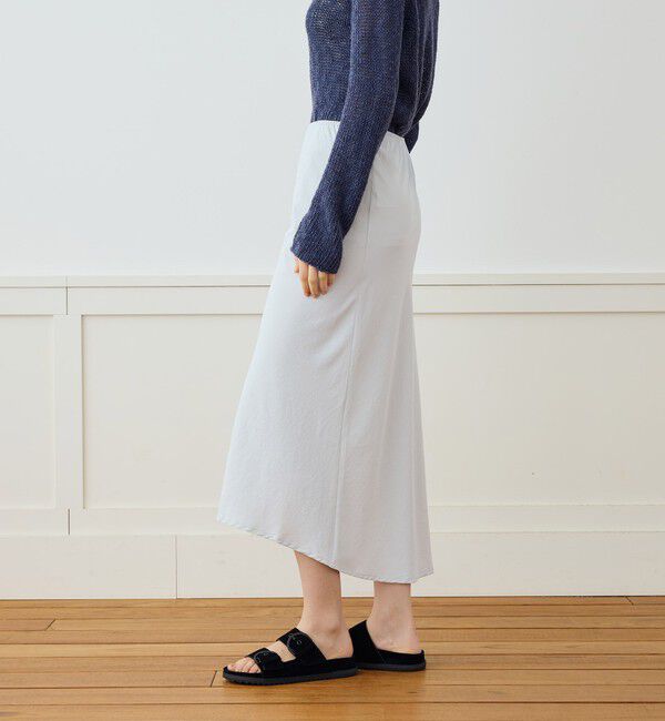 JAMES PERSE「ライトウェイトマットサテン バイアスカットスカート WLMP5987」|タイト|