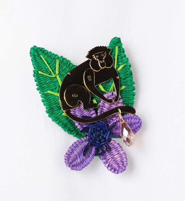TOMORROWLAND GOODS「Mercedes Salazar Monkey Purple ブローチ」|ブローチ・コサージュ|