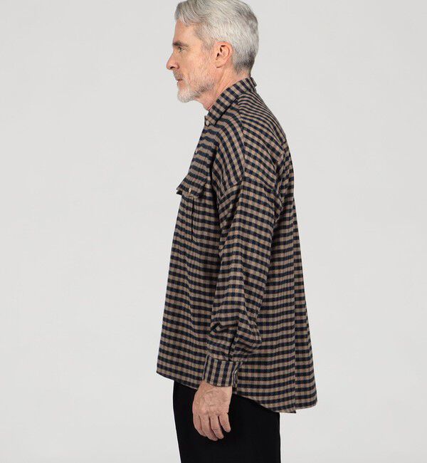 TOMORROWLAND MENS「【別注】GUY ROVER コットンフランネル オーバーシャツ」|ブルゾン・スタジャン|