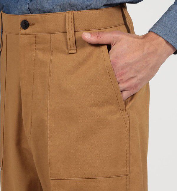 TOMORROWLAND MENS「コットンドリル ベイカーパンツ SONDRIO」|チノ|