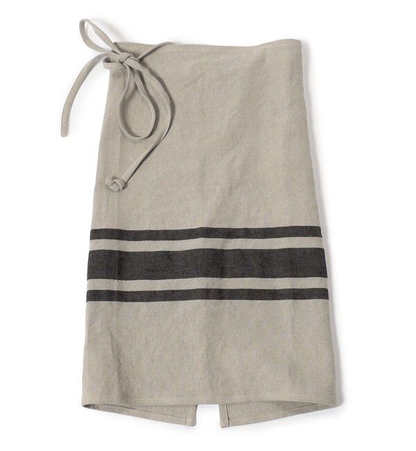 JAMES PERSE「スリーストライプハーフエプロン AF8E0186」|食器・キッチングッズ|45 ベージュ