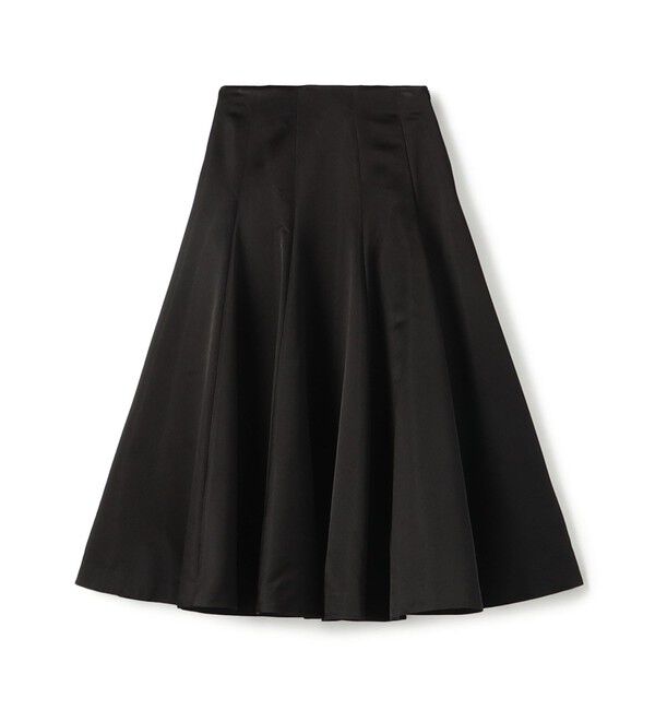 DES PRES「シルクサテン サーキュラースカート」|スカート|19 ブラック