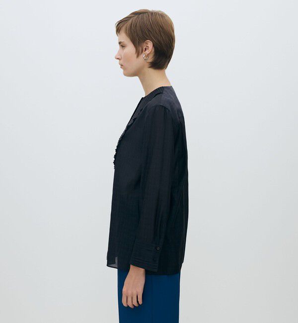 TOMORROWLAND collection「シアーハウンドトゥース ブザムシャツ」|シャツ・ブラウス|