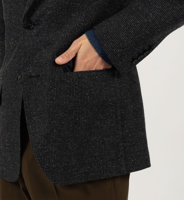 TOMORROWLAND MENS「シルクウール シングルブレステッド 2Bジャケット」|テーラードジャケット|