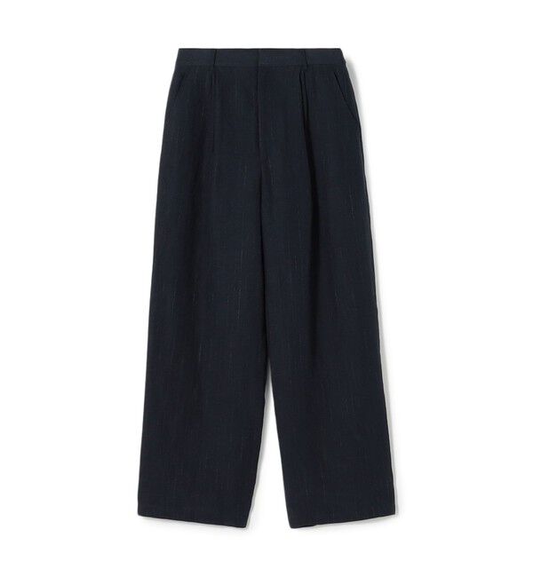 GALERIE VIE「マリンカナパストライプ ツータックストレートパンツ」|その他|68 ネイビー系