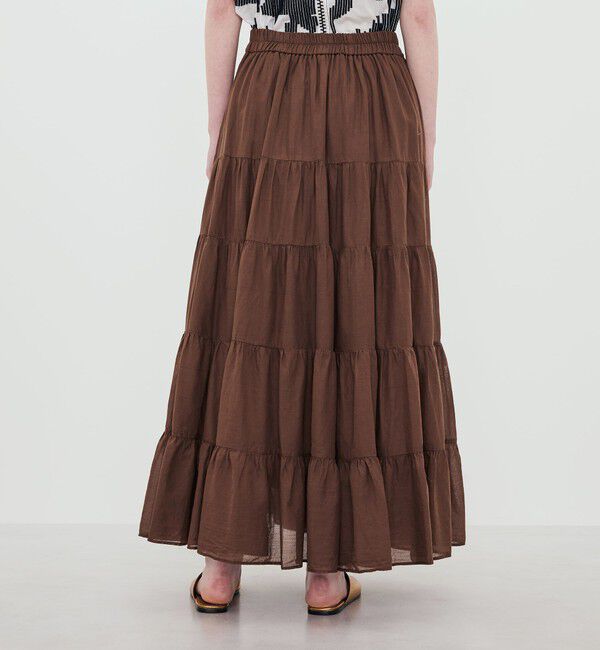 TOMORROWLAND GOODS「Devotion TWINS SAGE ティアードスカート」|フレア|