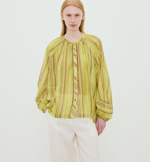 TOMORROWLAND GOODS「Devotion TWINS WIDLE ギャザーブラウス」|シャツ・ブラウス|