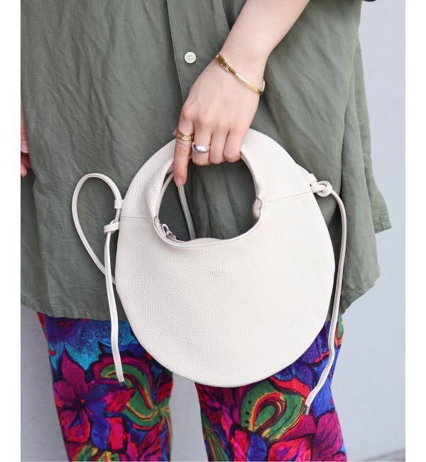  「【blancle/ ブランクレ】S.LEATHER ROUND MINI 2WAY BAG」|ショルダー・メッセンジャー|