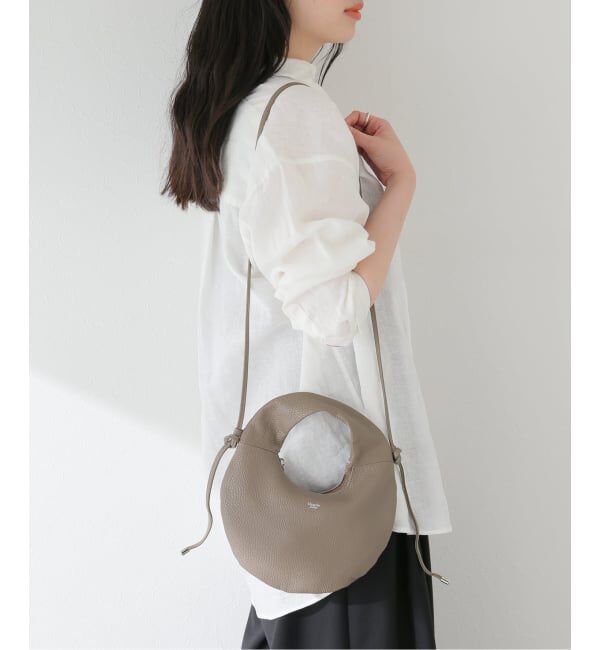 「【blancle/ ブランクレ】S.LEATHER ROUND MINI 2WAY BAG」|ショルダー・メッセンジャー|