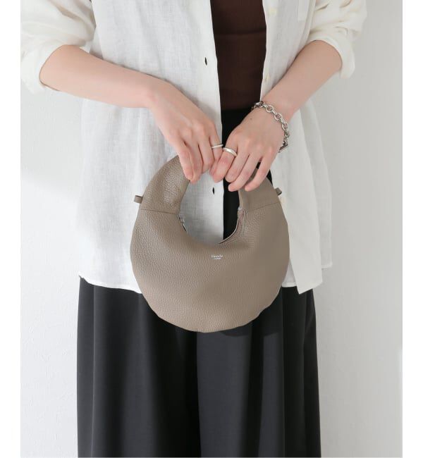  「【blancle/ ブランクレ】S.LEATHER ROUND MINI 2WAY BAG」|ショルダー・メッセンジャー|