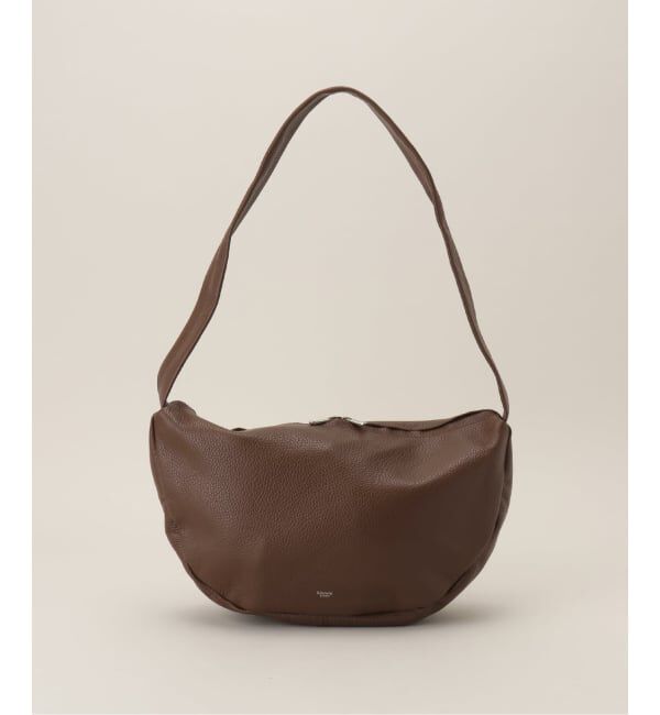  「【blancle/ ブランクレ】S.LETHER SEMI CIRCLE HARF SHOULDER」|ショルダー・メッセンジャー|ブラウン B