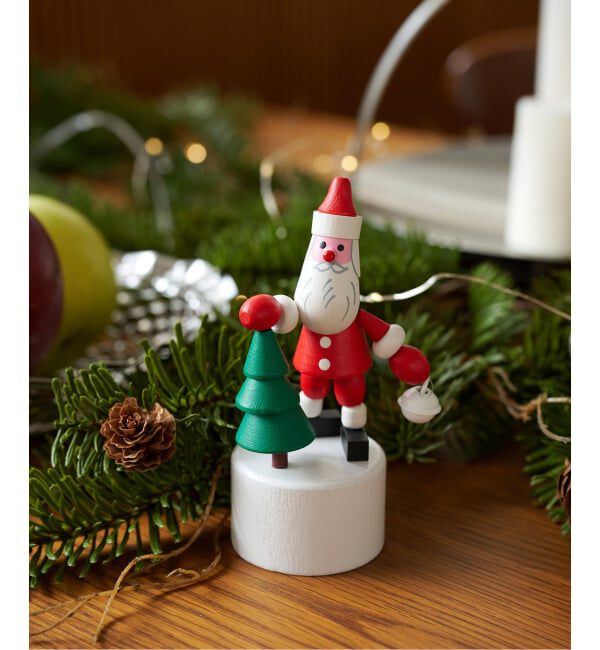 journal standard Furniture「【DETOA/デトア】Wooden Push Up Toy Santa&Tree　プッシュトイ」|その他|ホワイト