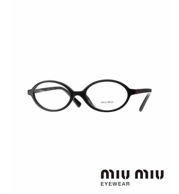 EYETHINK「MIU MIU 01XV1AB1O150 Optical」|メガネ|ブラック