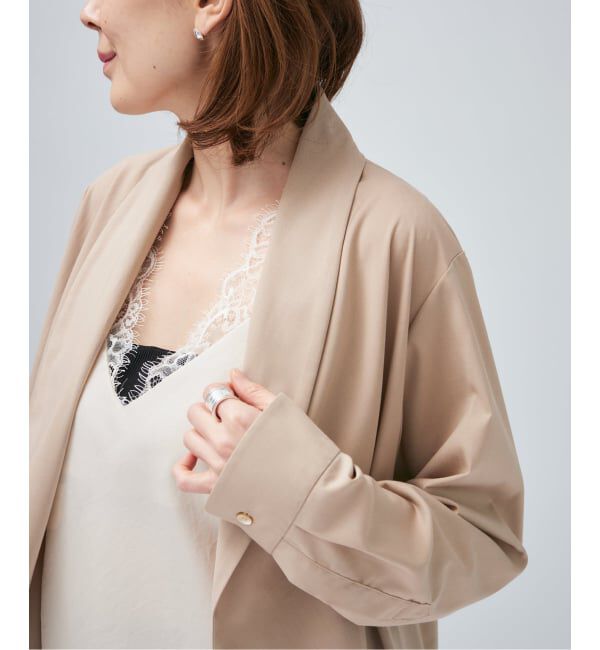 VERMEIL par iena「Room no.8 BLACK ルームエイト ブラック ドレープジャケット BYRS-002-69587」|その他|