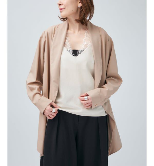 VERMEIL par iena「Room no.8 BLACK ルームエイト ブラック ドレープジャケット BYRS-002-69587」|その他|