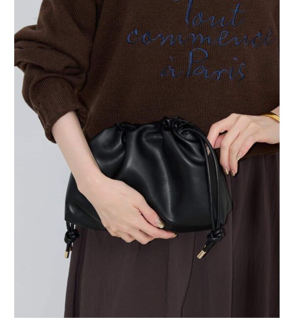 SLOBE IENA「《追加2》SLOBE 3WAY スムース巾着バッグ」|その他|