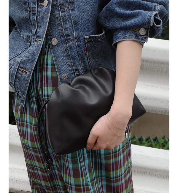 SLOBE IENA「《追加2》SLOBE 3WAY スムース巾着バッグ」|その他|