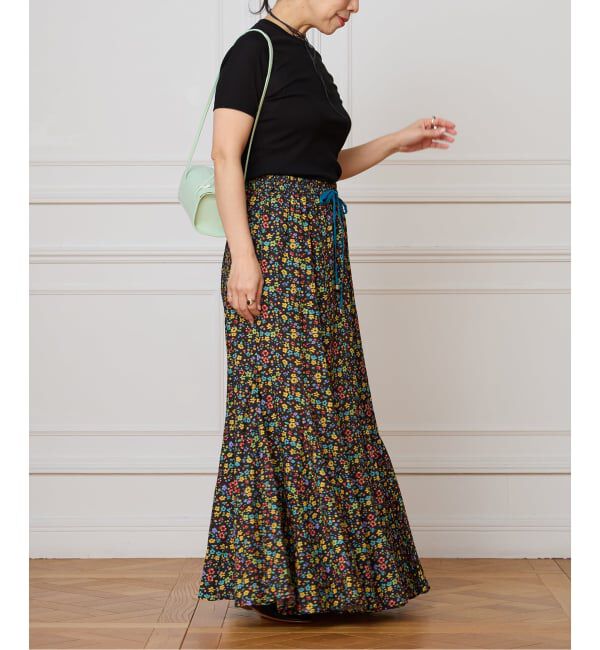 IENA LA BOUCLE「IENA LA BOUCLE Flower プリントスカート」|スカート|