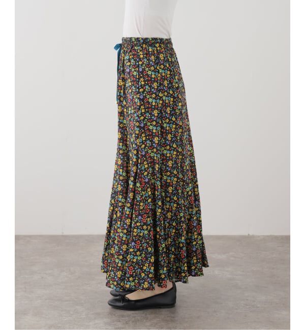 IENA LA BOUCLE「IENA LA BOUCLE Flower プリントスカート」|スカート|