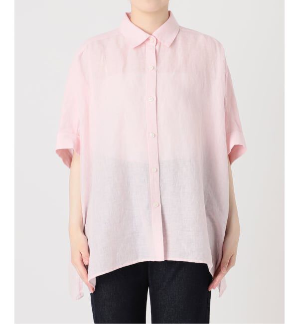 SLOBE IENA「《シリーズあり/予約》リネンコットンBOXシャツ」|シャツ・ブラウス|