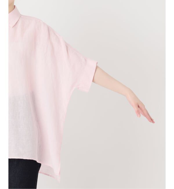 SLOBE IENA「《シリーズあり/予約》リネンコットンBOXシャツ」|シャツ・ブラウス|