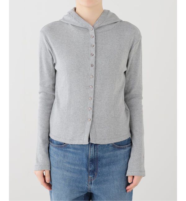 SLOBE IENA「miller/ミラー SLOBE別注 HOODIE Cardigan」|カーディガン|グレーB
