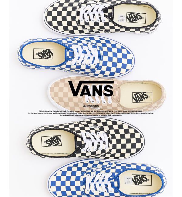 417 EDIFICE「VANS / ヴァンズ Authentic オーセンティック」|スニーカー|