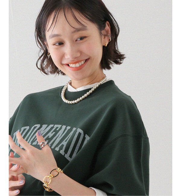 JOURNAL STANDARD relume「《追加》RELUME 大粒ガラスパールネックレス40CM」|ネックレス|