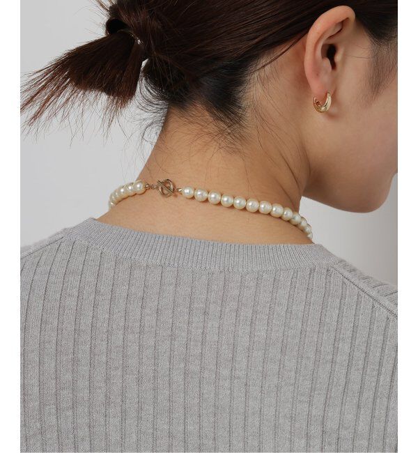 JOURNAL STANDARD relume「《追加》RELUME 大粒ガラスパールネックレス40CM」|ネックレス|