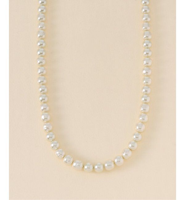 JOURNAL STANDARD relume「《追加》RELUME 大粒ガラスパールネックレス40CM」|ネックレス|