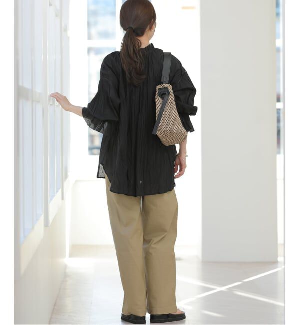 JOURNAL STANDARD relume「コットンボイルクリンクルタックフリルプルオーバー」|シャツ・ブラウス|