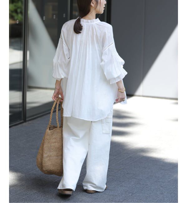JOURNAL STANDARD relume「コットンボイルクリンクルタックフリルプルオーバー」|シャツ・ブラウス|