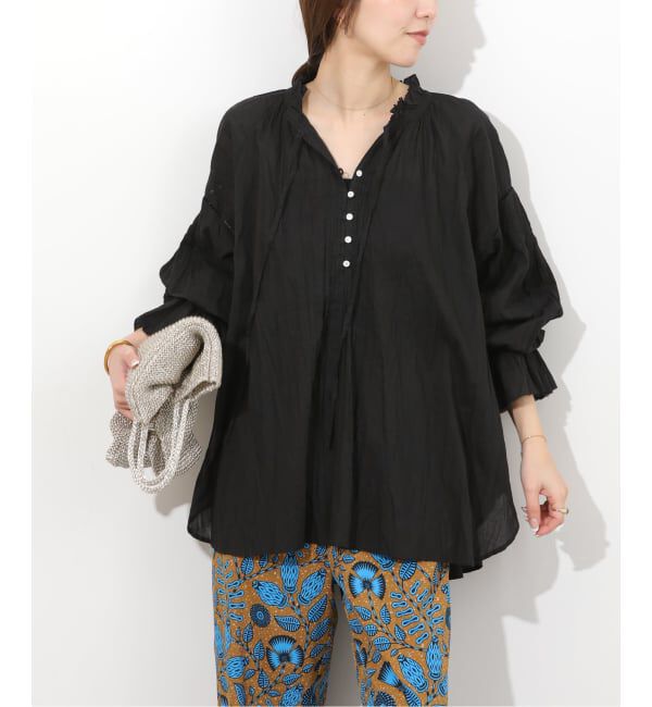 JOURNAL STANDARD relume「コットンボイルクリンクルタックフリルプルオーバー」|シャツ・ブラウス|