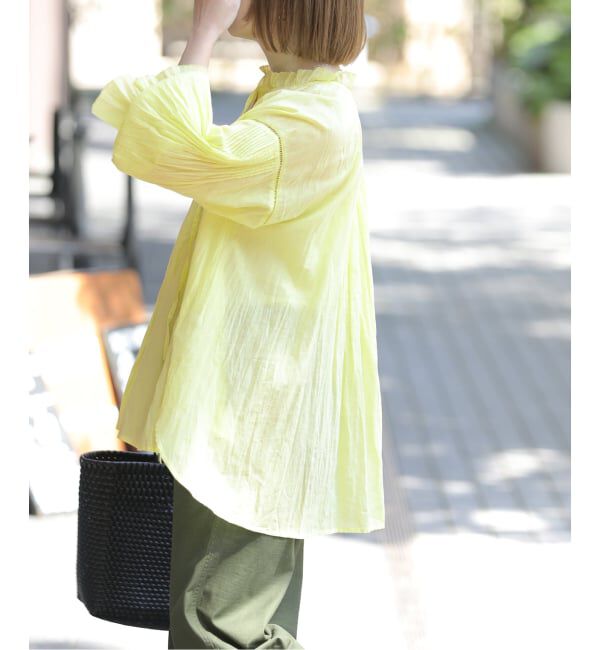 JOURNAL STANDARD relume「コットンボイルクリンクルタックフリルプルオーバー」|シャツ・ブラウス|