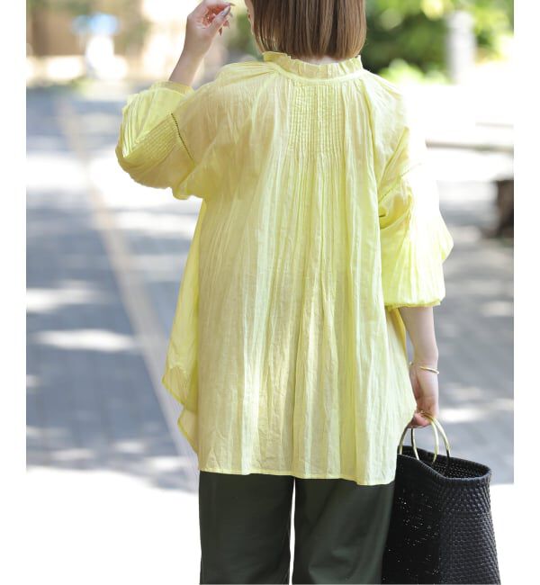 JOURNAL STANDARD relume「コットンボイルクリンクルタックフリルプルオーバー」|シャツ・ブラウス|