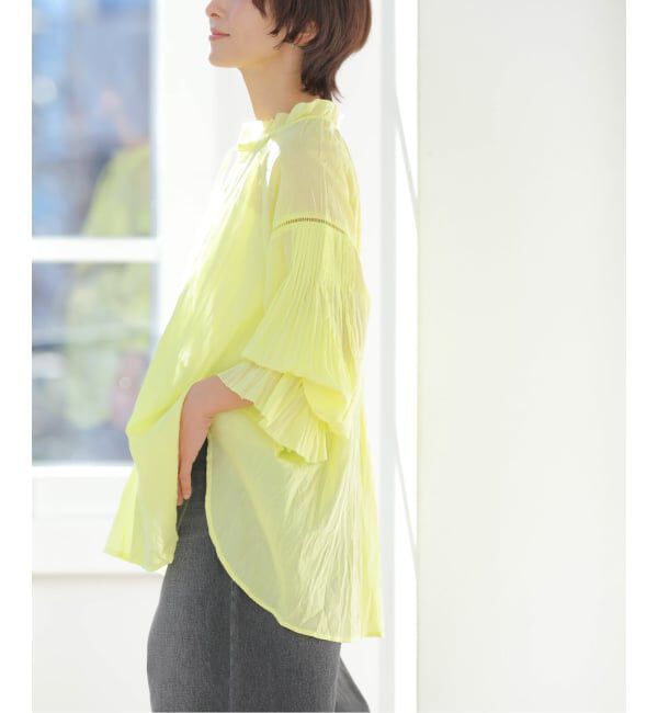 JOURNAL STANDARD relume「コットンボイルクリンクルタックフリルプルオーバー」|シャツ・ブラウス|