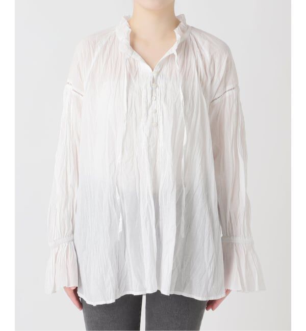 JOURNAL STANDARD relume「コットンボイルクリンクルタックフリルプルオーバー」|シャツ・ブラウス|