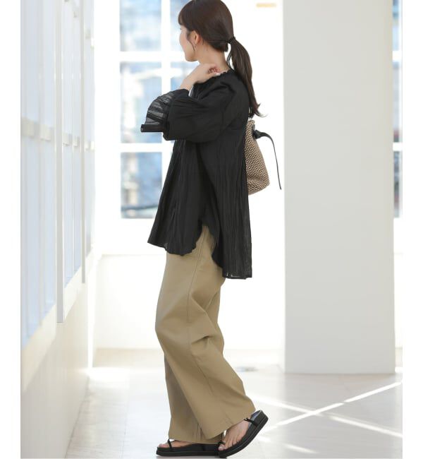 JOURNAL STANDARD relume「コットンボイルクリンクルタックフリルプルオーバー」|シャツ・ブラウス|