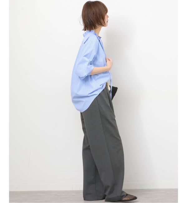 JOURNAL STANDARD relume「ハイカウントストライプスタンドカラー2way」|シャツ・ブラウス|