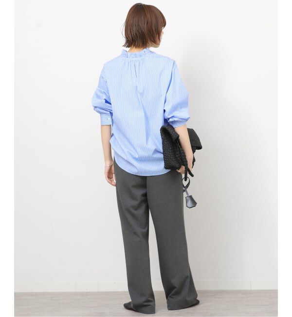 JOURNAL STANDARD relume「ハイカウントストライプスタンドカラー2way」|シャツ・ブラウス|