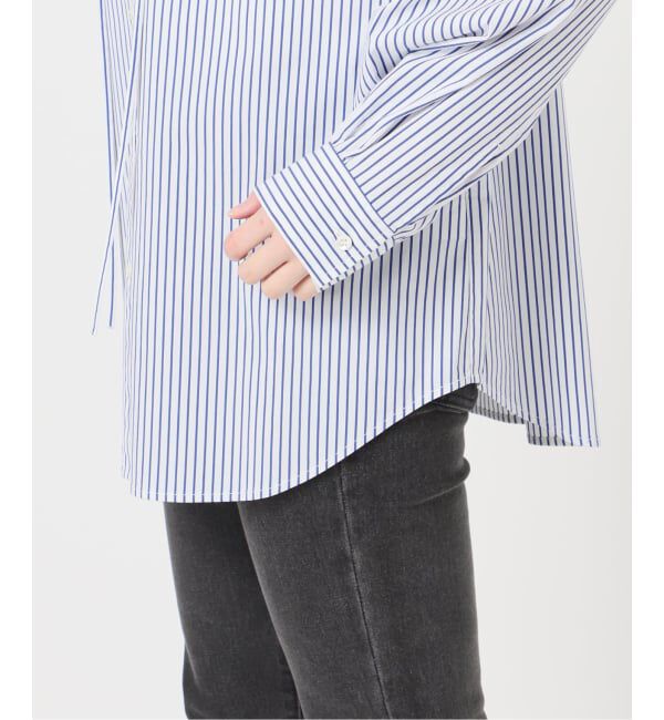 JOURNAL STANDARD relume「ハイカウントストライプスタンドカラー2way」|シャツ・ブラウス|