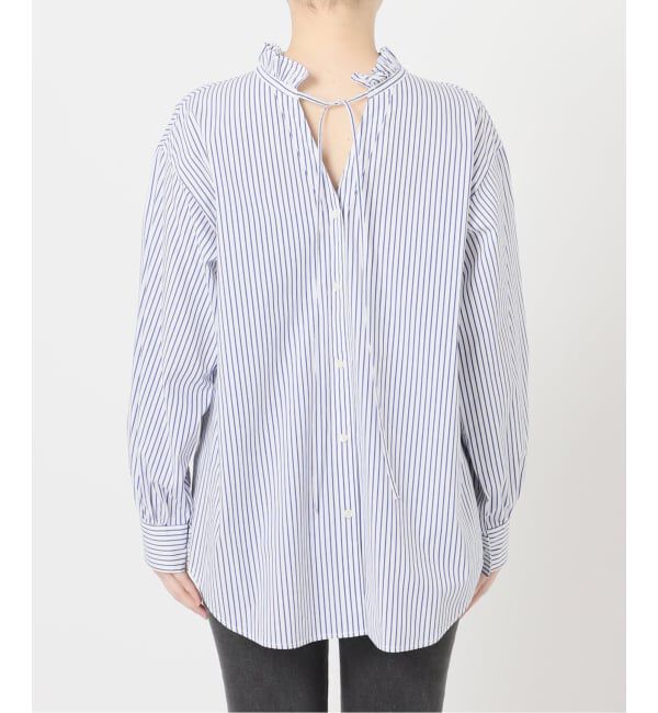 JOURNAL STANDARD relume「ハイカウントストライプスタンドカラー2way」|シャツ・ブラウス|