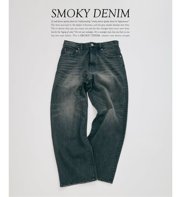 JOURNAL STANDARD relume「スモーキーデニム 11oz ワイドパンツ」|デニム|ブラック A